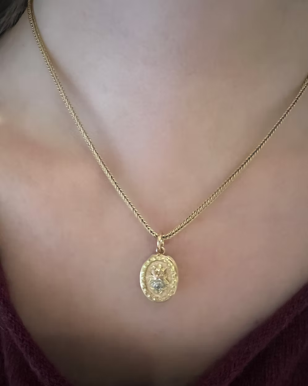 Tri-colour Gold Pendant