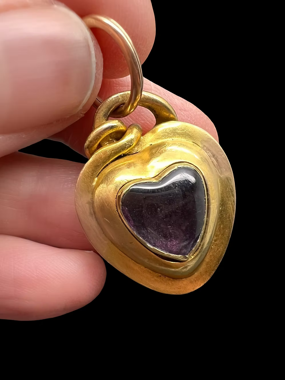 Pavé Turquoise Heart and Serpent Pendant
