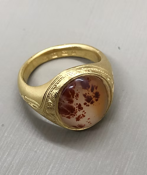 Moss Agate Signet 1865