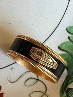 Enamel Coffin Ring