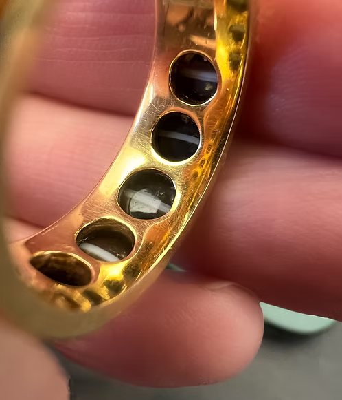 Agate Gypsy Ring 1873