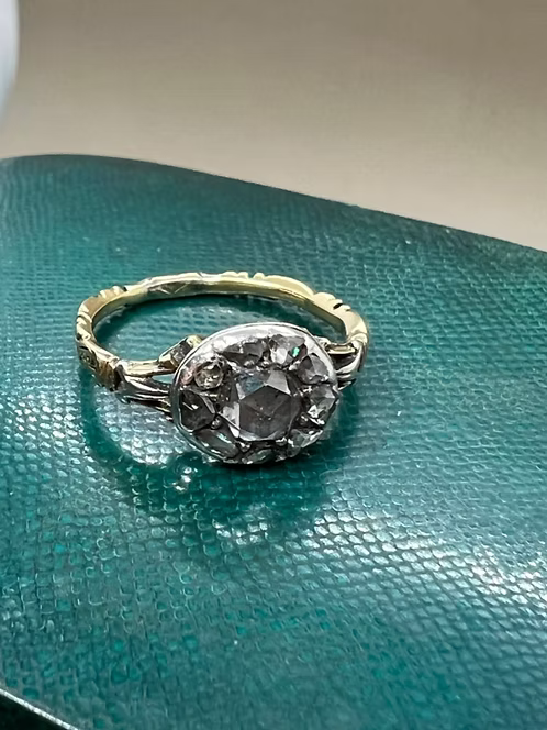 Georgian Rose Diamond Cluster 1741