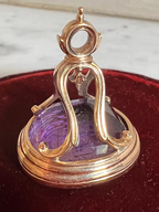 Amethyst Owl Fob Seal