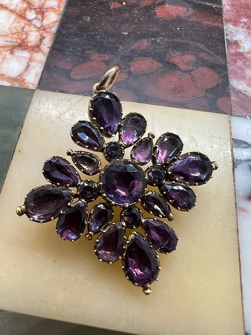 Foiled Amethyst Cruciform c.1810