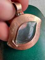 Eye-Shaped Georgian Locket Pendant