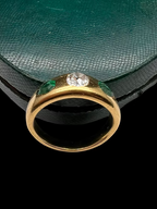 Emerald and Diamond Flush-Set