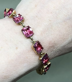 Rose Pink Georgian Paste Bracelet