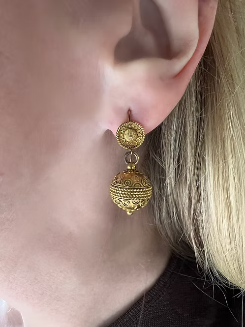 Etruscan Revival earrings