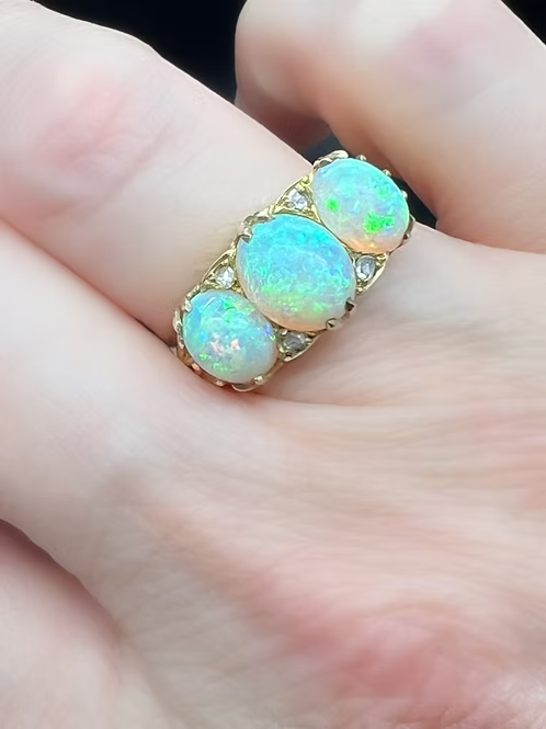 Victorian Opal 3 Stone