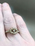 Victorian Pearl and Diamond 'Eye' ring