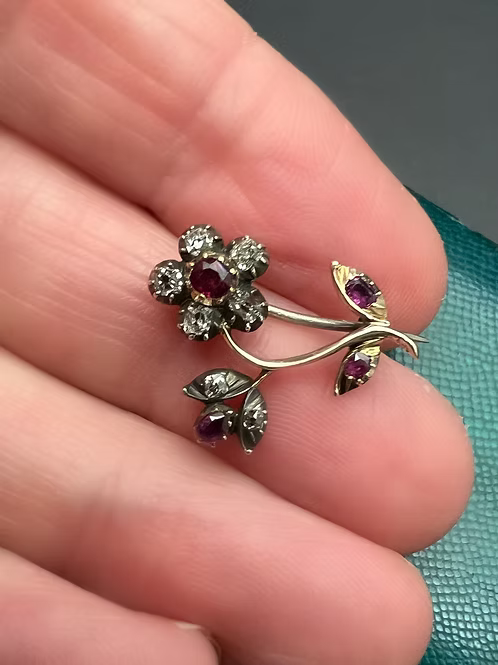 Ruby and Diamond Lacepin c.1820