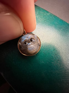 Labradorite Monkey Cameo Pendant