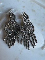 Cut steel Fringed Shell Earrings