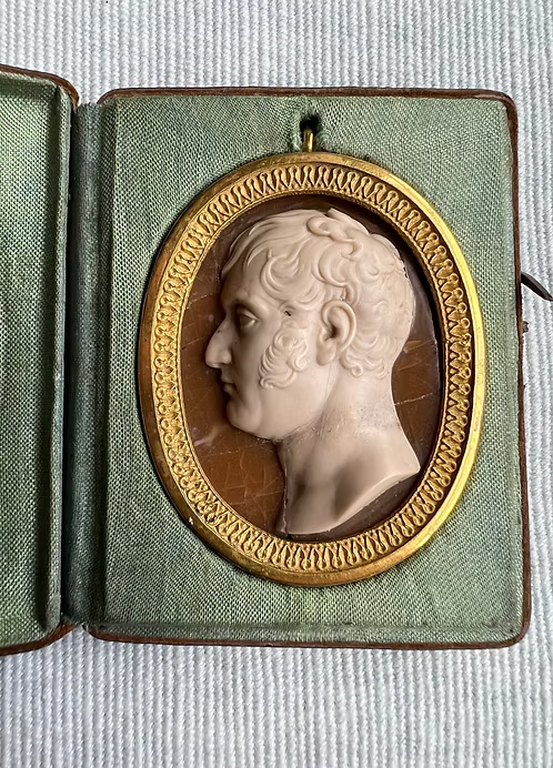 Grand Tour Hardstone Portrait c.1810.