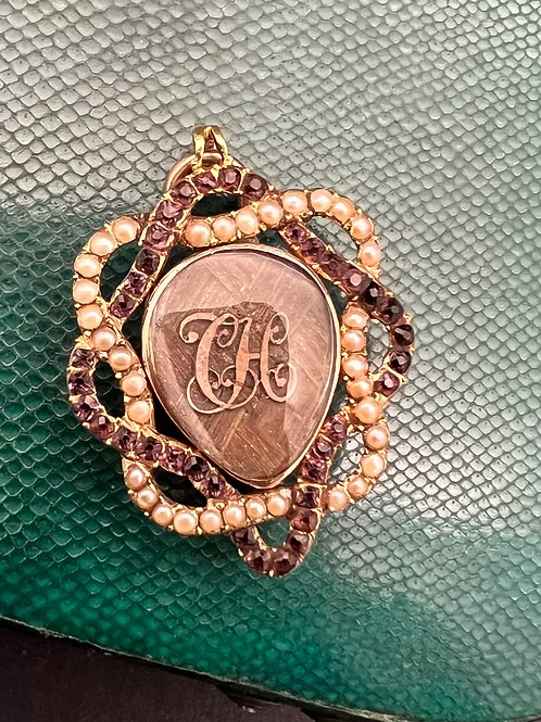 Georgian heart locket pendant