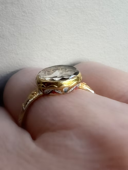 Stuart Crystal Enamelled Ring