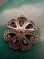 Amethyst and Diamond Flower