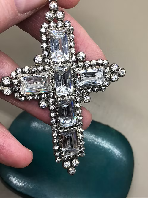 Edwardian Silver Paste Cross