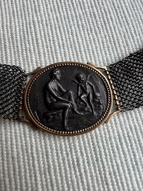 Berlin Iron Cameo Necklace