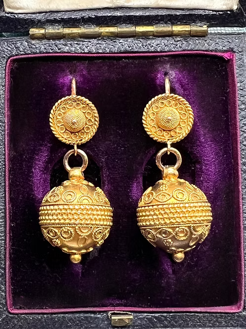 Etruscan Revival earrings