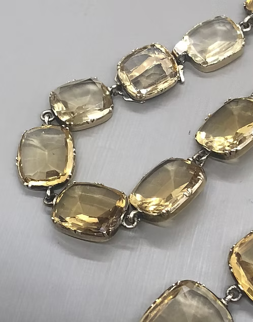 Citrine Georgian Rivière