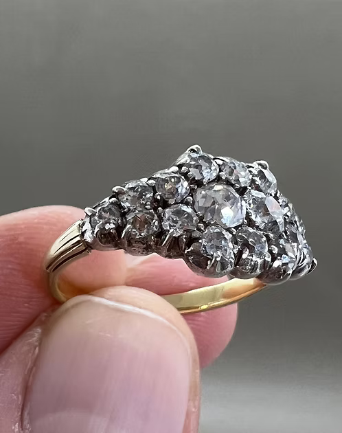 Old Cut Diamond Betrothal Ring c.1840