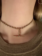 15ct Mariner link Albert chain