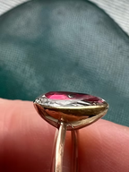 Rock Crystal Heart ring