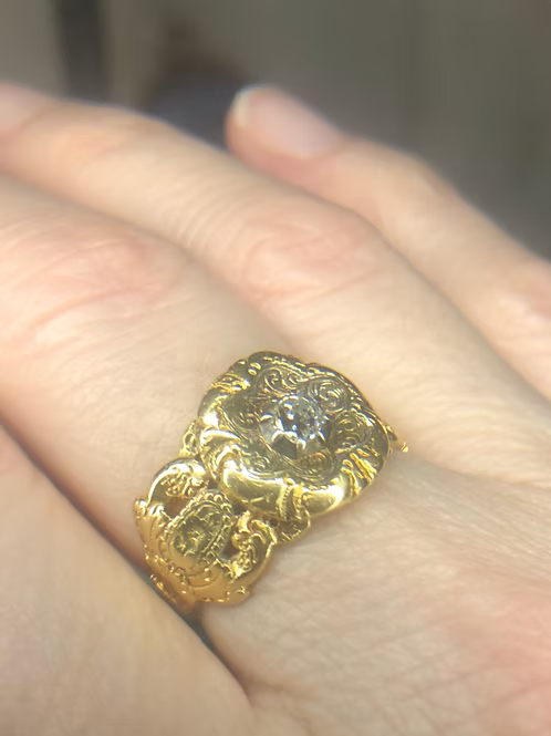 Diamond Mourning Ring 1844