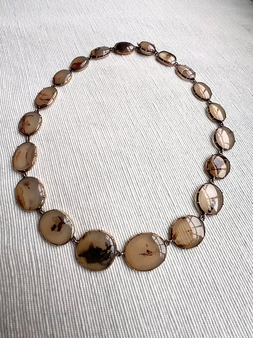 Georgian Moss Agate Rivière
