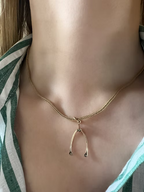 Victorian Diamond Wishbone Pendant