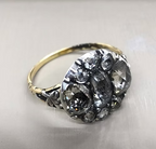 Rose diamond Butterfly Cluster Ring c.1760
