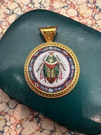 Micromosaic Scarab Pendant