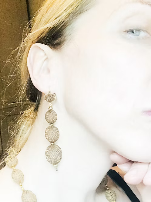 Hairwork Balloon Necklace