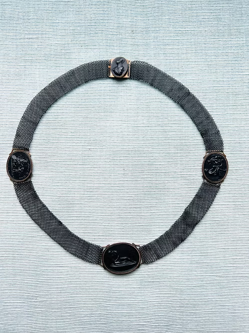 Berlin Iron Cameo Necklace