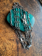 Georgian Cut Steel Guard Chain