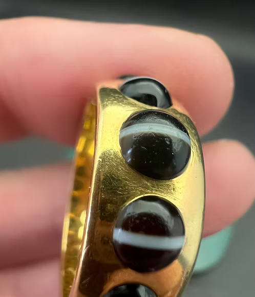 Agate Gypsy Ring 1873