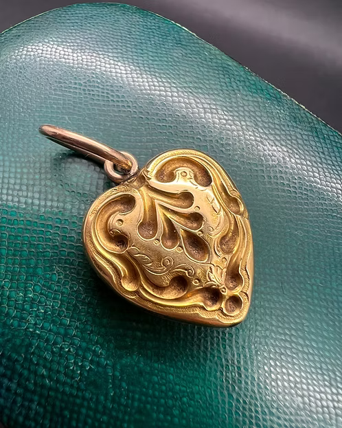 Repoussé Heart Locket