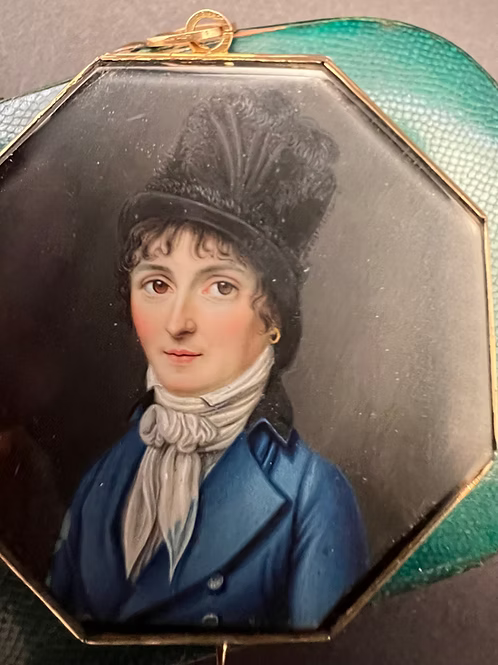 French Octagonal Portrait Miniature