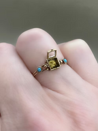 French Empire Swivel locket ring