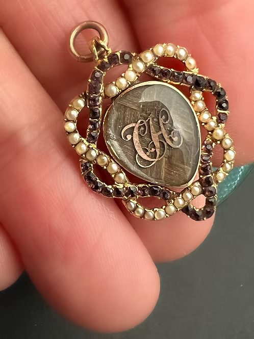 Georgian heart locket pendant