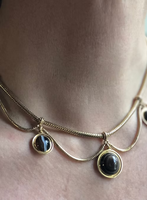 Banded Agate Demi-Parure