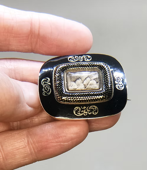Pristine Mourning Brooch 1817