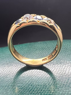 Sapphire and Old Cut Diamond Gypsy