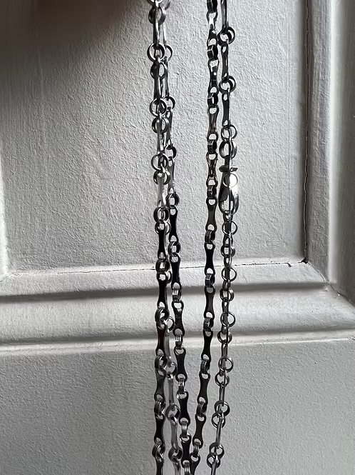 Georgian Cut Steel Guard Chain