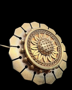 Victorian Sunflower Brooch