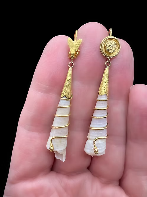 Victorian Shell Earrings