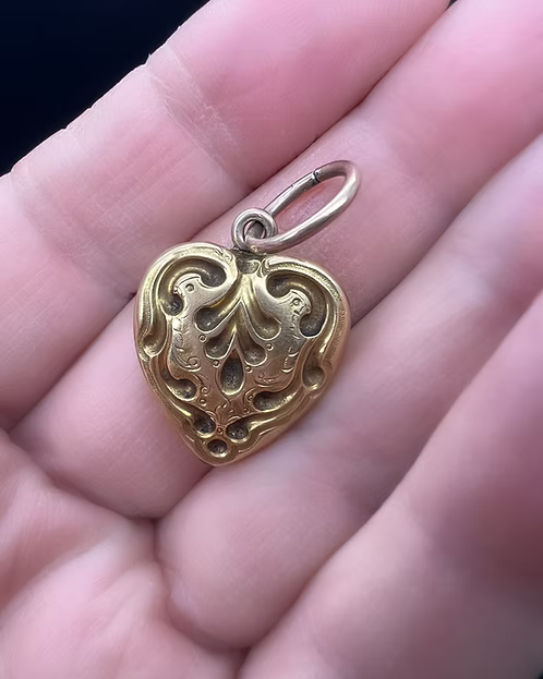 Repoussé Heart Locket