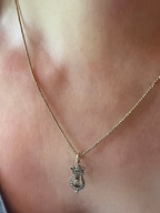Victorian Rose diamond Lyre