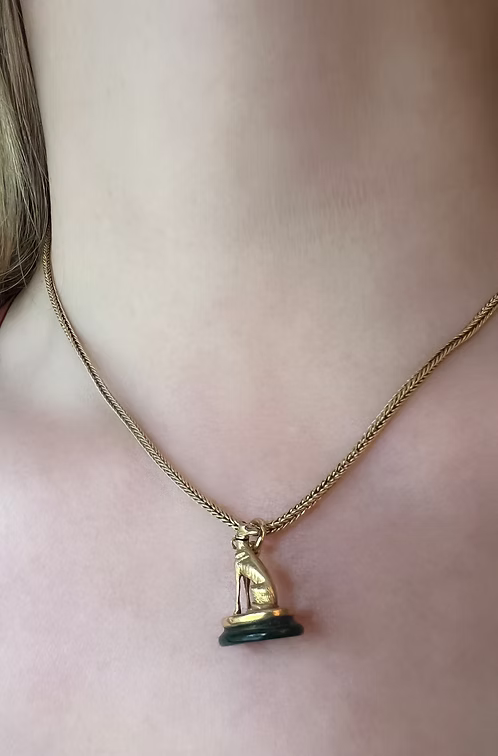 Miniature Greyhound Fob Pendant